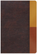 Biblia de estudio de la versión Rvr 1965 con indice y cubierta cocoa/terracota.