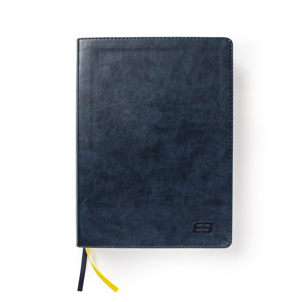 Elevate your faith with the luxury Navy Indexed CSB Christian Standard Bible, Red Letter Edition