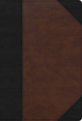 CSB Super Giant Print Reference Bible Black/Brown (Red Letter Edition)