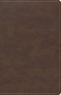 Luxury Brown Leather Bound CSB Bible with Single Column Compact Design and Black Letter Edition