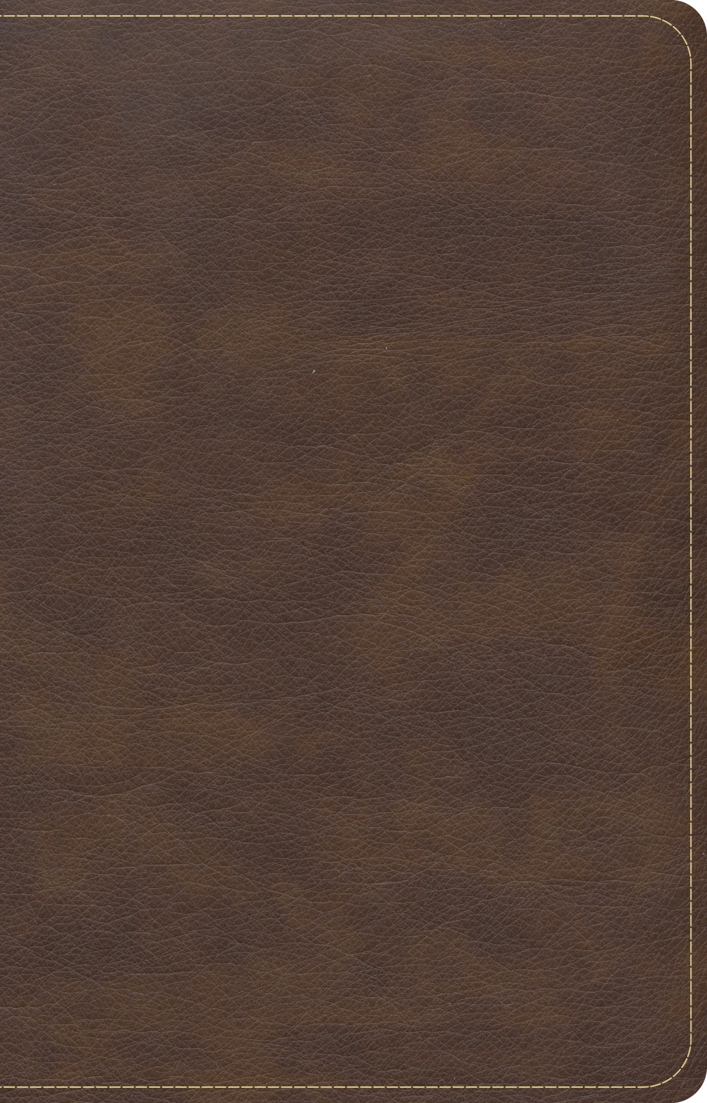 Luxury Brown Leather Bound CSB Bible with Single Column Compact Design and Black Letter Edition