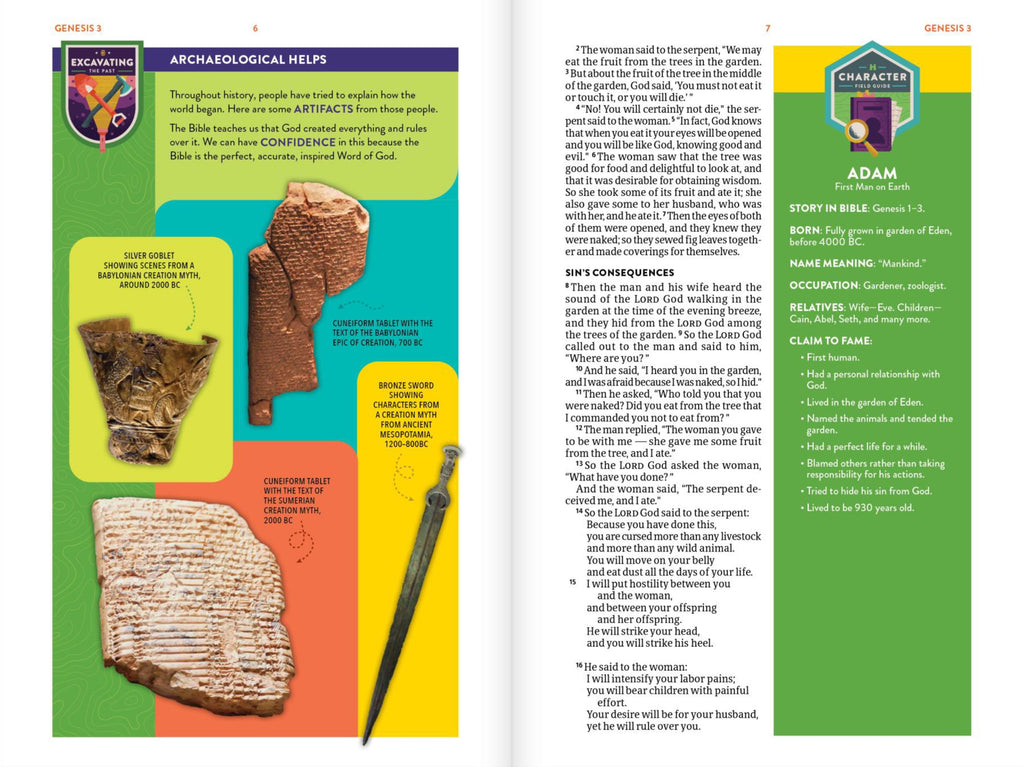 Back cover of the CSB Explorer Bible for Kids, showcasing its features and benefits.