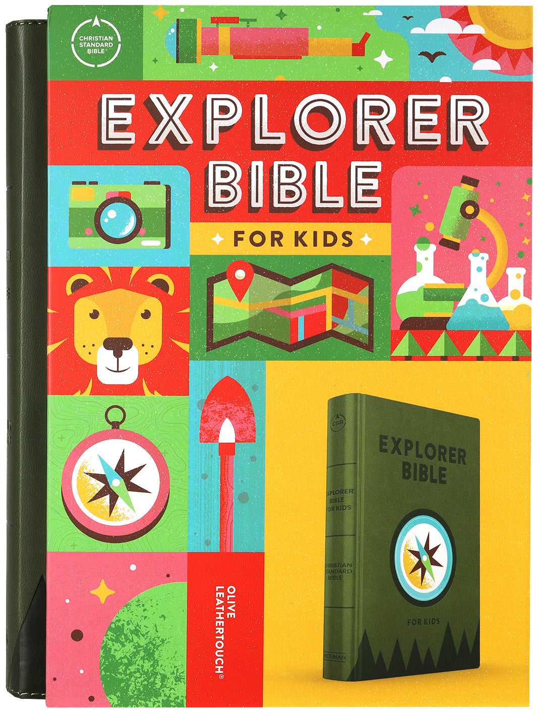 Interior pages of CSB Explorer Bible for Kids: The Olive Compass