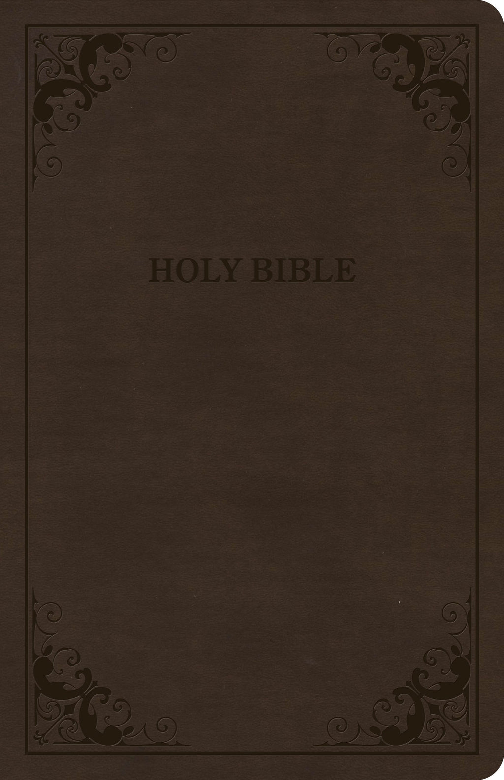 Elegant Brown Value Edition CSB Thinline Bible with red letter edition