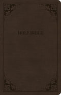Elegant Brown Value Edition CSB Thinline Bible with red letter edition