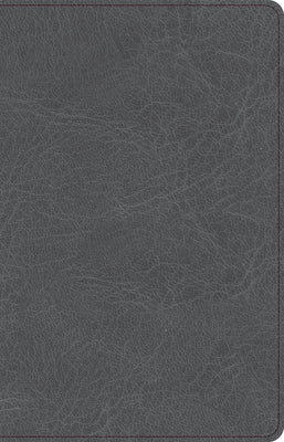 Deluxe CSB Thinline Bible in charcoal leather with red letter edition for a deeper connection with faith