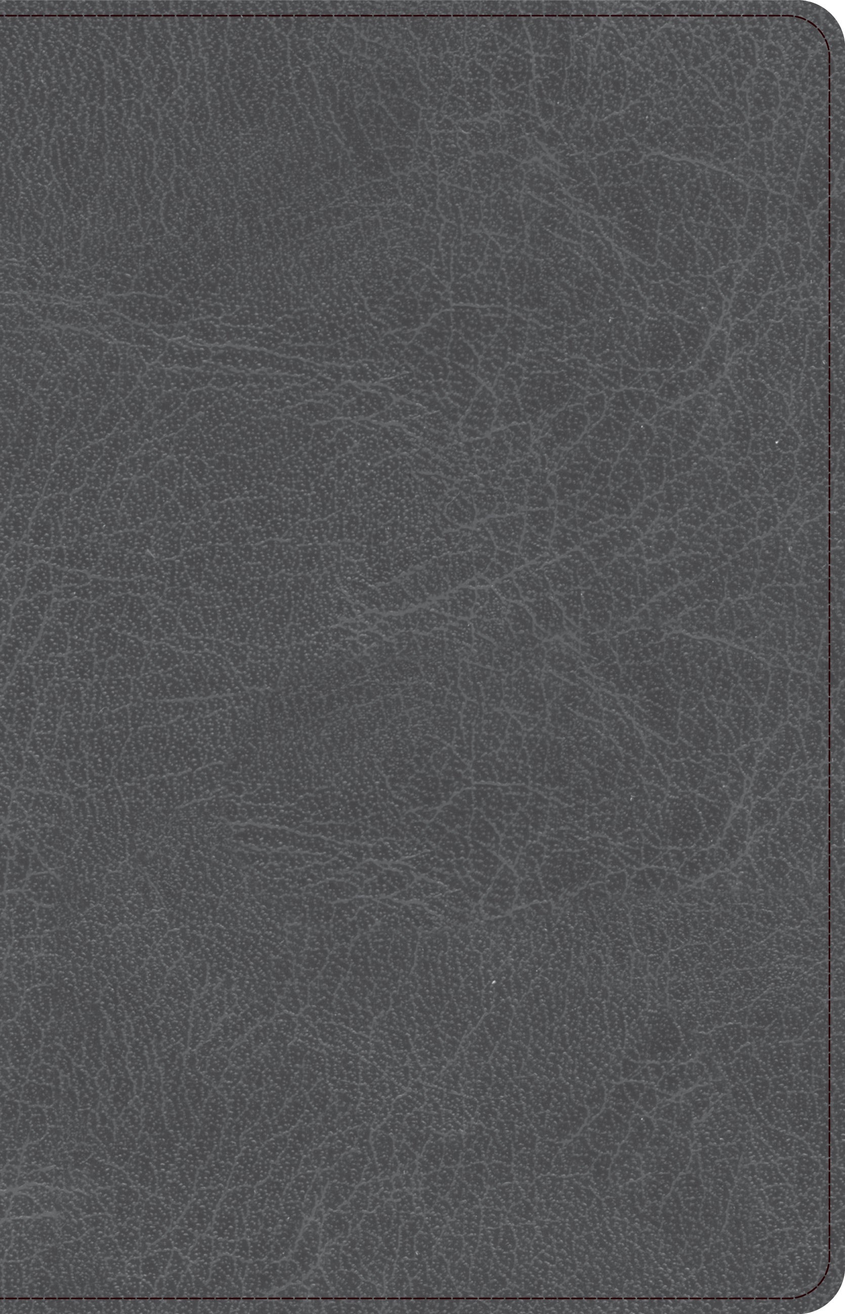 Elevate your faith with the luxury CSB Thinline Christian Standard Bible in charcoal leather edition