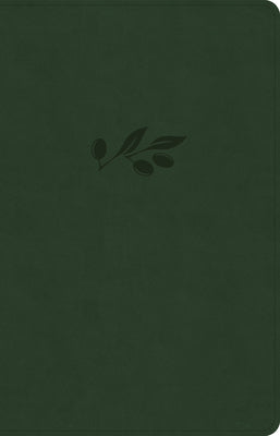 Sophisticated CSB Christian Standard Bible Thinline Reference Bible in Olive Red Letter Edition