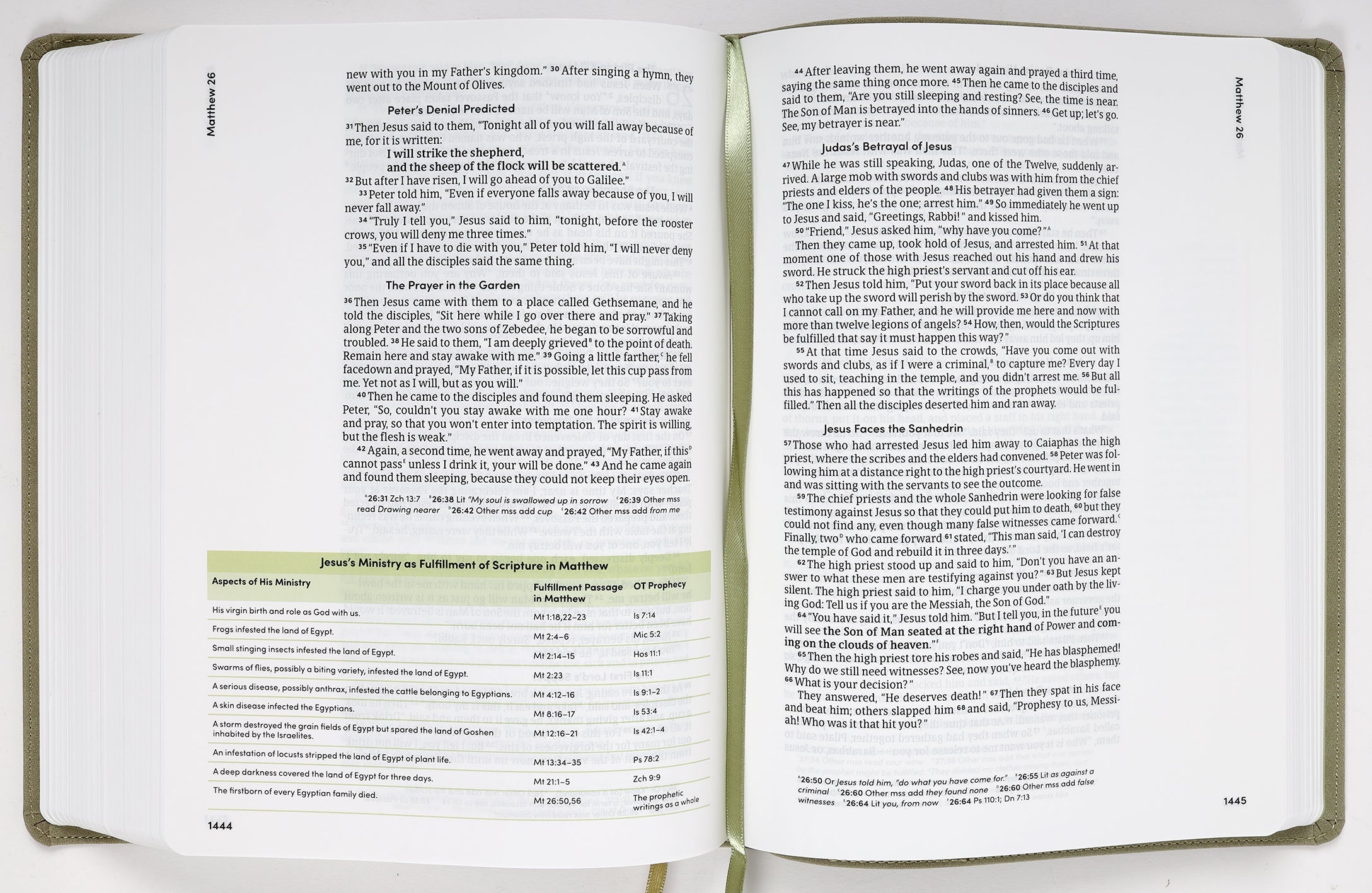 Refined Sage and Black Letter Edition in Luxury CSB Women's Bible
