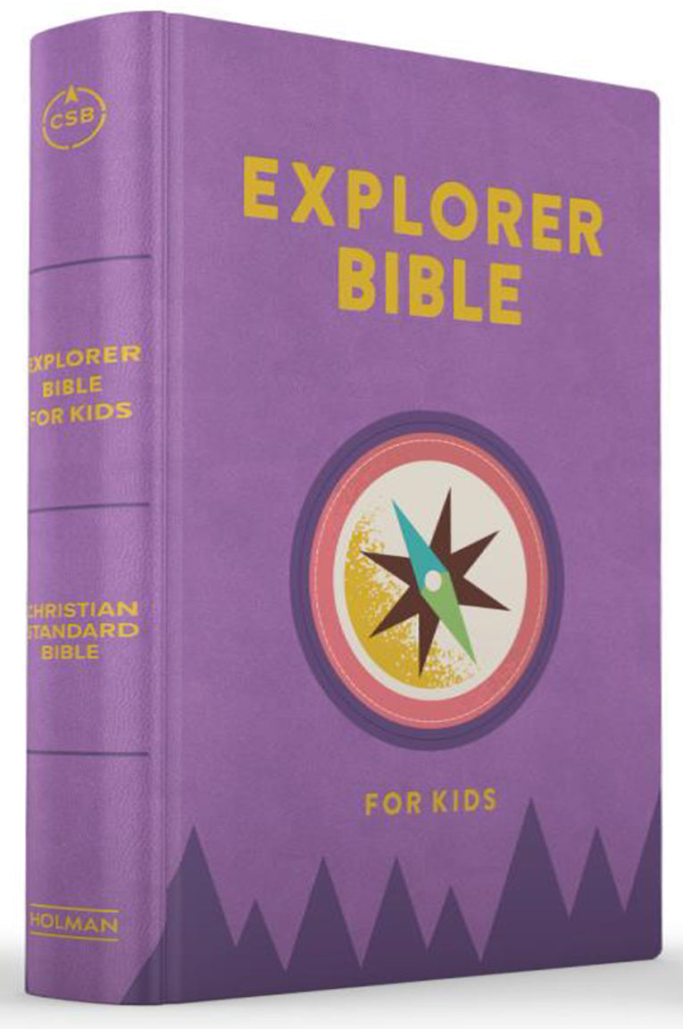 CSB Explorer Bible for Kids Lavender Compass Edition with Illustrations