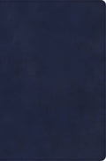 Elevate your devotion with the Luxury CSB Christian Standard Bible, Navy Indexed, Black Letter Edition, featuring premium lea