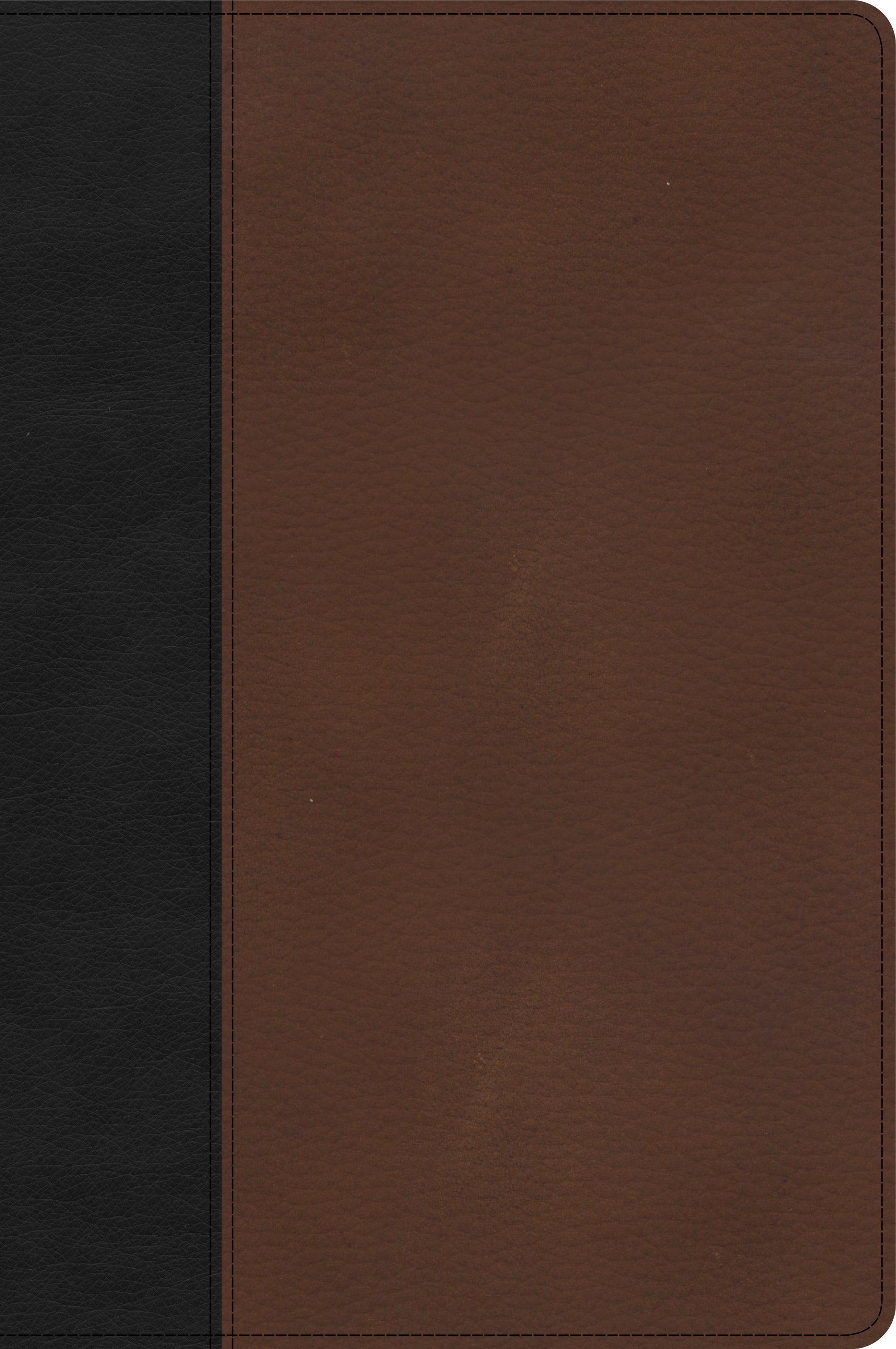 CSB Large Print Thinline Bible Black/Brown (Red Letter Edition)