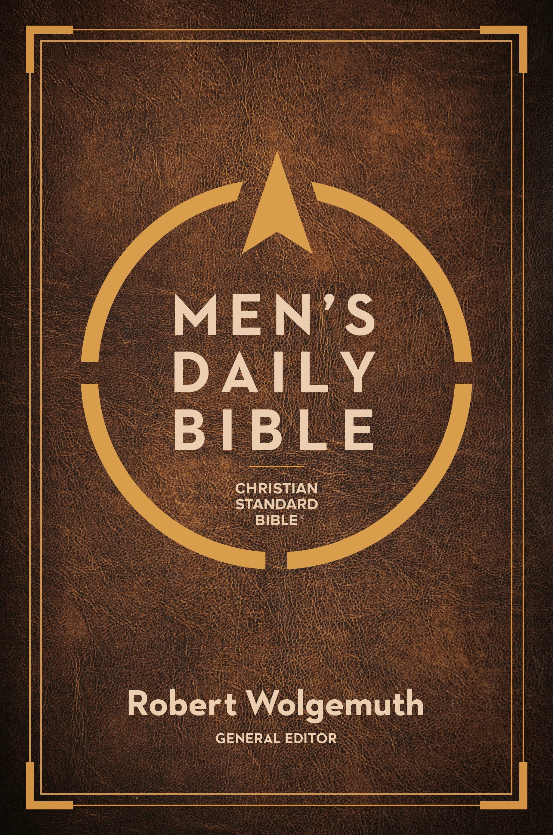Elevate your daily devotion with the luxurious CSB Men's Daily Bible, featuring the classic Black Letter Edition.