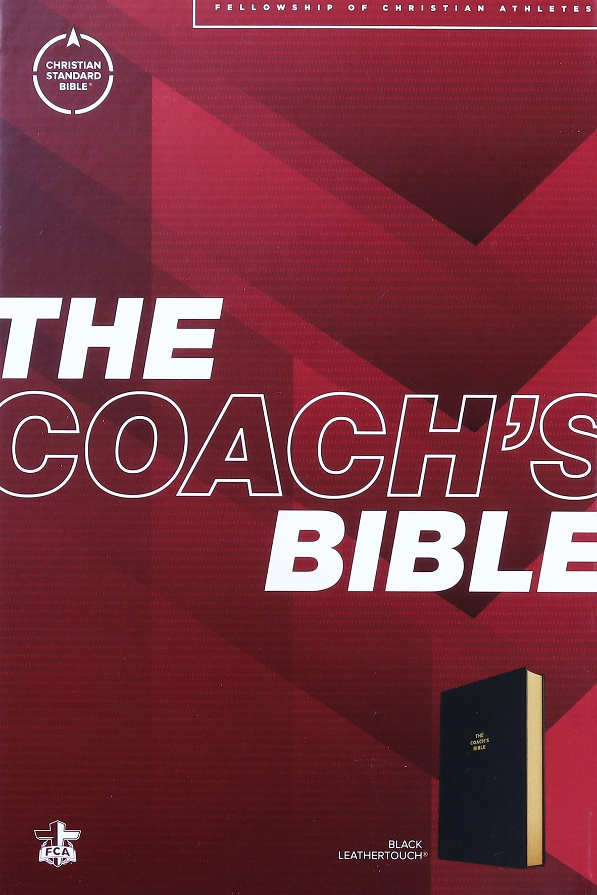 Luxury leather bound CSB Coach's Bible in red letter edition