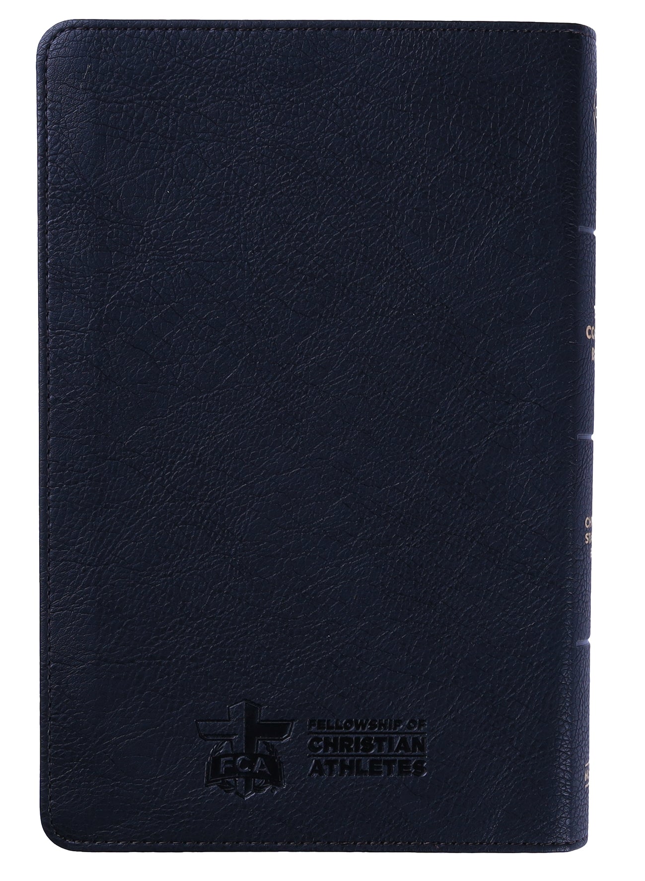 Back cover of luxury leather bound CSB Coach's Bible in red letter edition