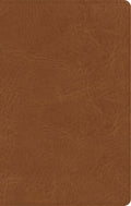 CSB Single-Column Personal Size Bible Saddle Brown (Black Letter Edition)