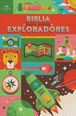 Spanish RVR 1960 Bible for Children Explorator Edition Red Letter Edition Spanish Language Bible