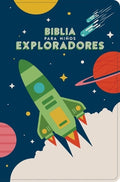 RVR 1960 Biblia para niños exploradores, edición de letra roja española en azul cósmico.