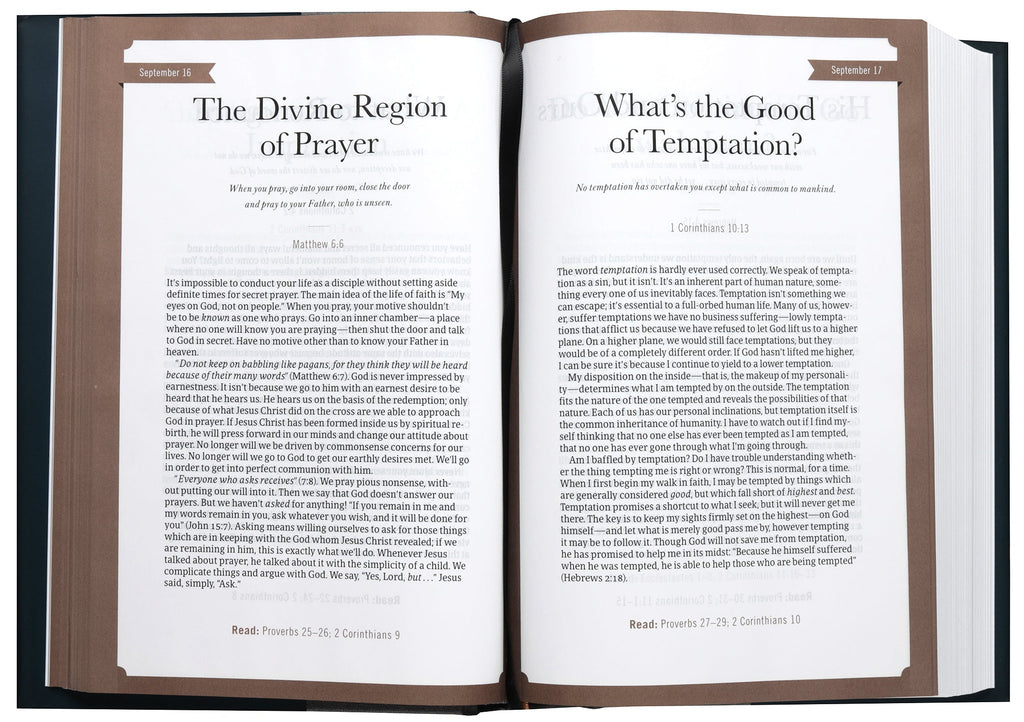 CSB Oswald Chambers Bible (Black Letter Edition)