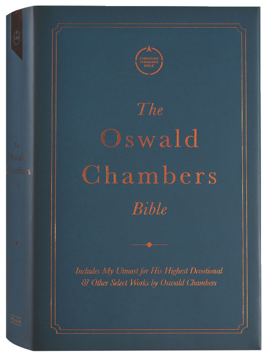 Elevate your faith with the CSB Oswald Chambers Bible, a luxurious black letter edition