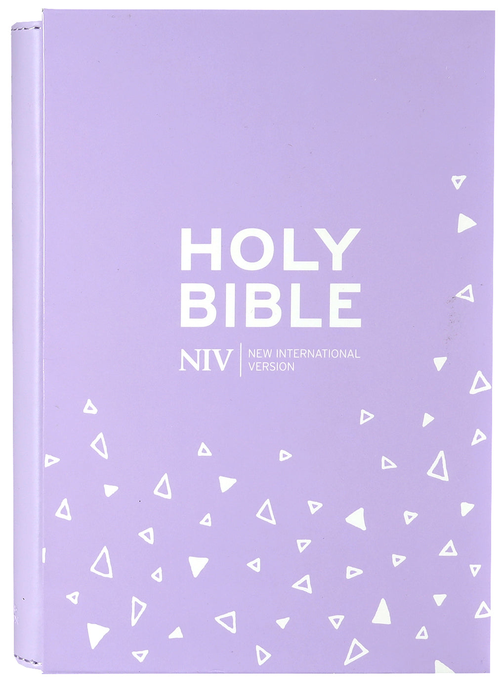 NIV Pocket Bible Lilac Soft-Tone With Zip British Edition, Bible in New International Version, lying open on a surface