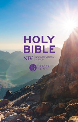 Bible with larger text and NIV Anglicized translation, promoting personal value.