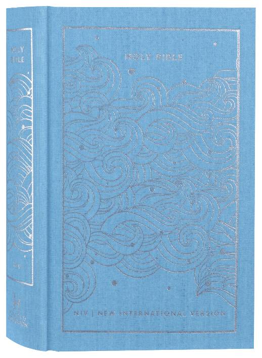 Anglicised NIV Pocket Classic Bible, blue leather-look cover