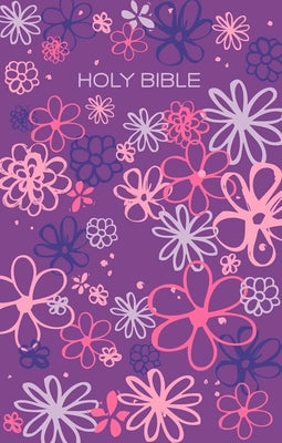 Purple flowers adorn the cover of this Black Letter Edition Gift and Award Bible