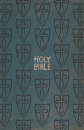 ICB Gift and Award Bible, Black Letter Edition, with a gray shield design