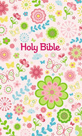 Pink Sequin International Children's Bible with matching tote bag and hardcover.