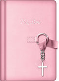 NKJV Simply Charming Bible for Kids, Black Letter Edition with Cross Charm