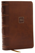 NKJV Compact Reference Bible Brown with Red Letter Edition