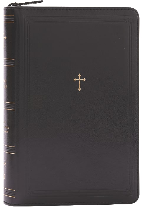 NKJV Compact Reference Bible with Black Letter Edition and zipper