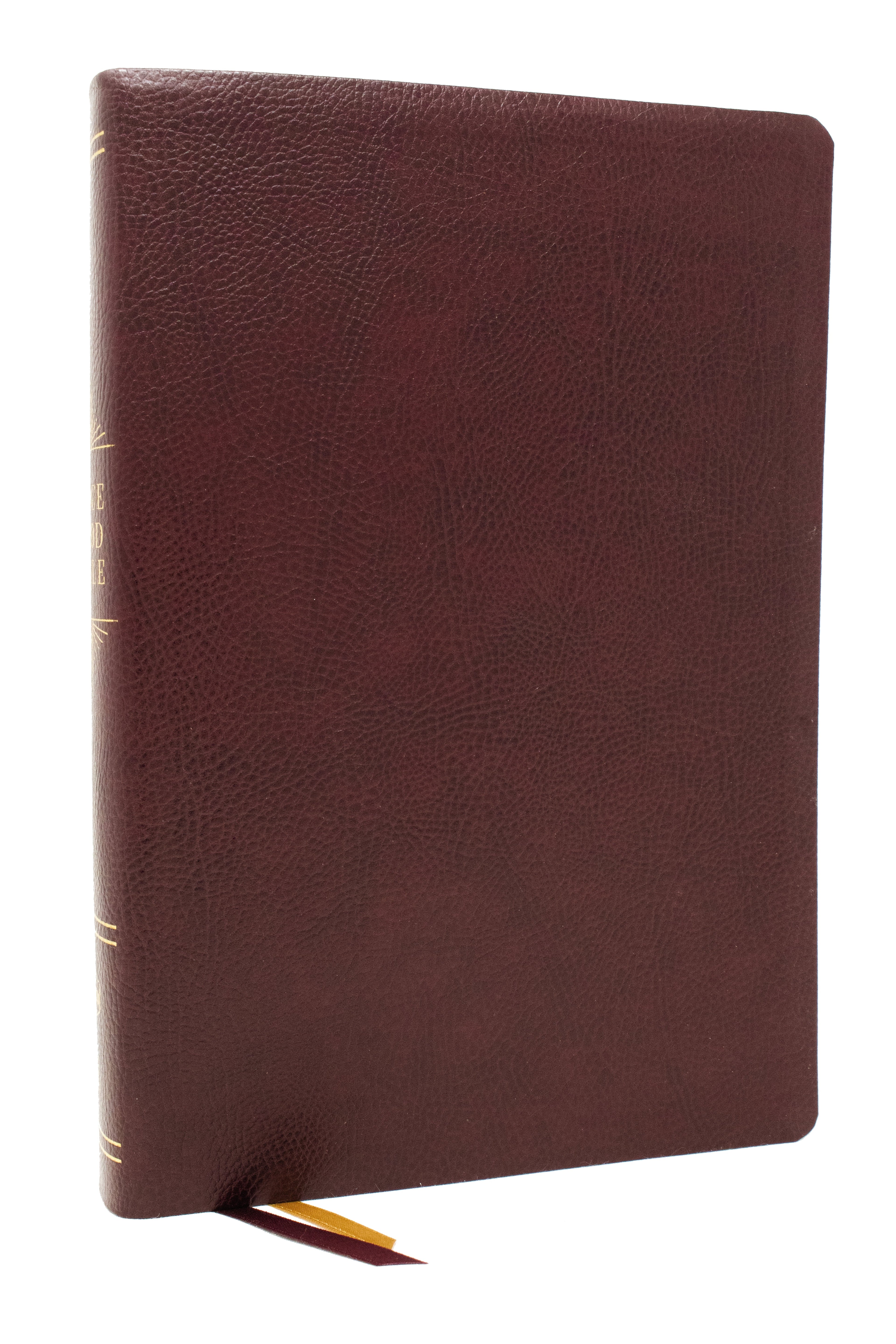 NKJV Peace of God Bible in burgundy leather with red letter edition