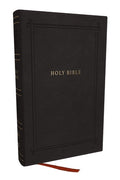 NKJV Holy Bible Personal Size Large Print Reference Bible Black Thumb Indexed (Red Letter Edition)