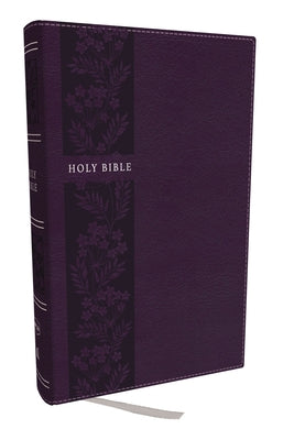 NKJV Holy Bible Personal Size Large Print Reference Bible Purple Thumb Indexed (Red Letter Edition)