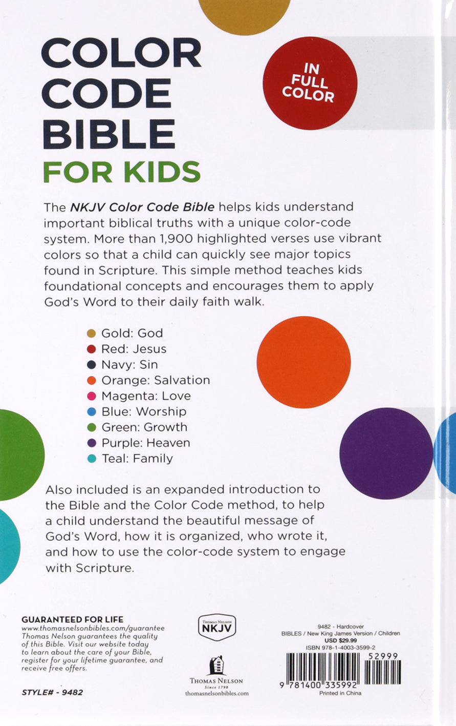 Illustrated NKJV Color Code Bible for Kids, featuring fun and interactive elements for young readers.