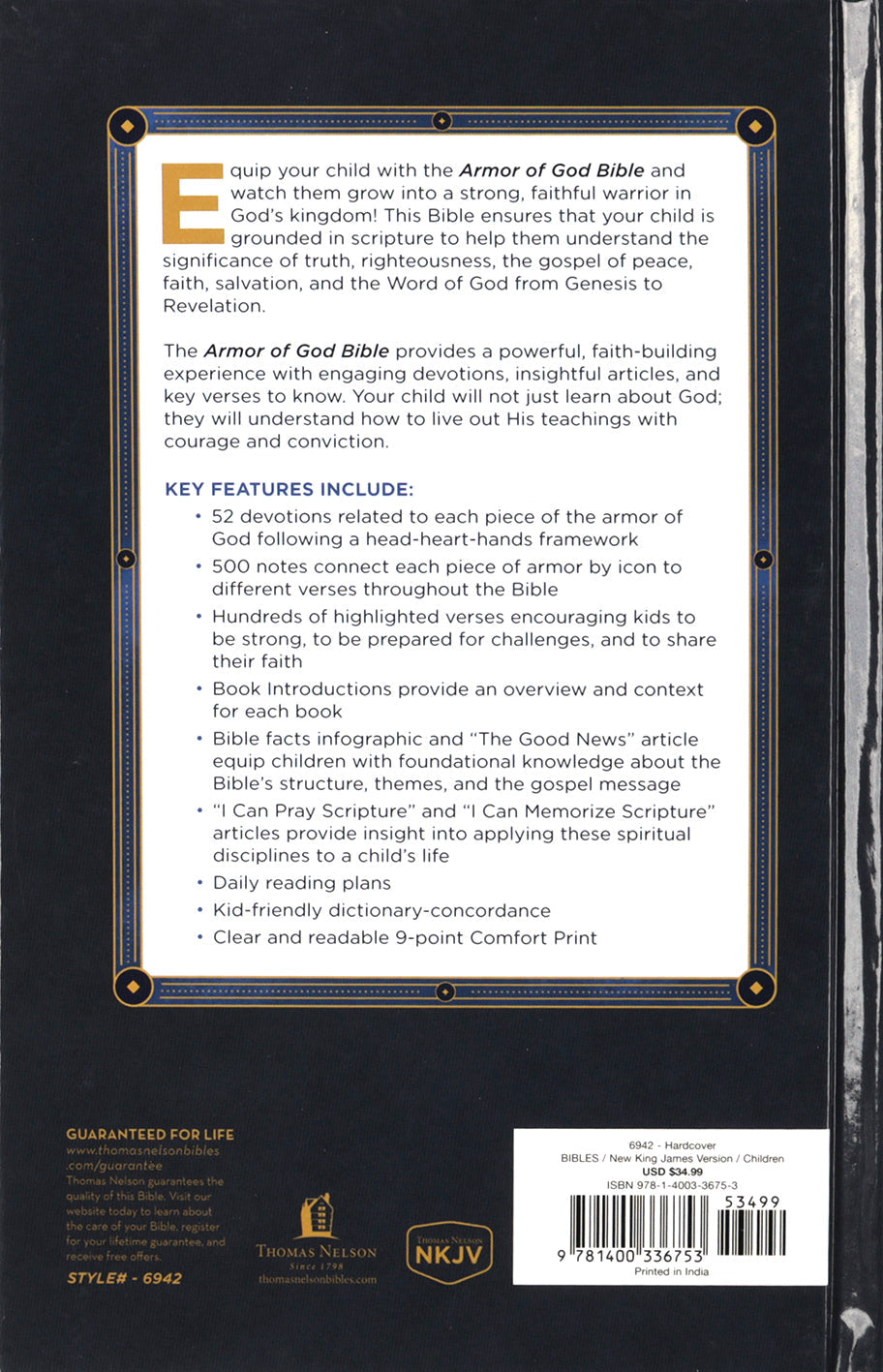 NKJV Armor of God Bible for Kids, a kid-friendly Bible with stories and teachings from the NKJV Bible translation