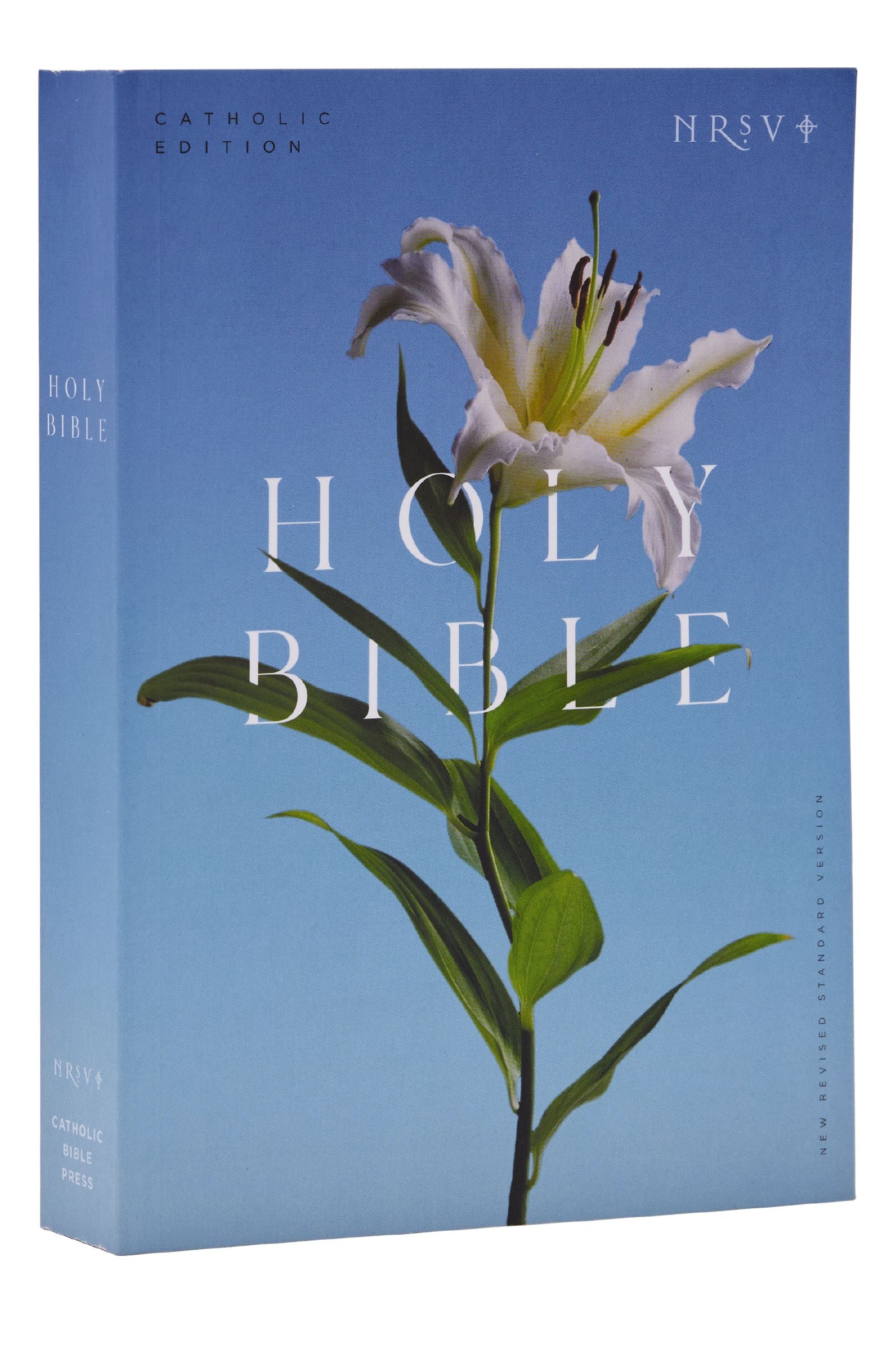 Anglicised NRSV Catholic Edition Bible with Easter Lily cover in Global Series