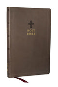 NKJV Value Ultra Thinline Bible in Charcoal leather with Red Letter Edition text