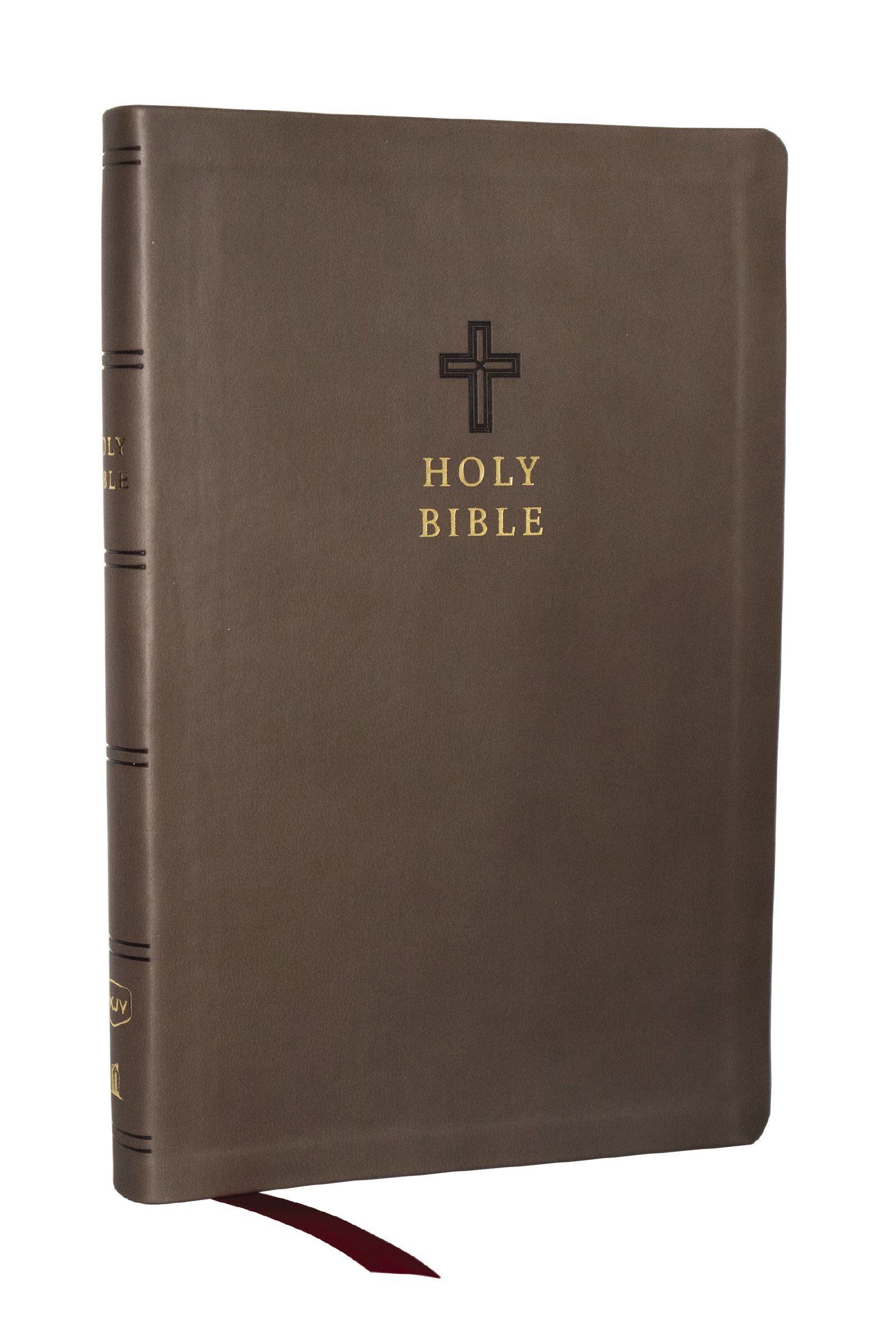 NKJV Value Ultra Thinline Bible in Charcoal leather with Red Letter Edition text