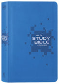 NKJV Study Bible for Kids, Blue Leather Bound Kids Bible with Study Notes
