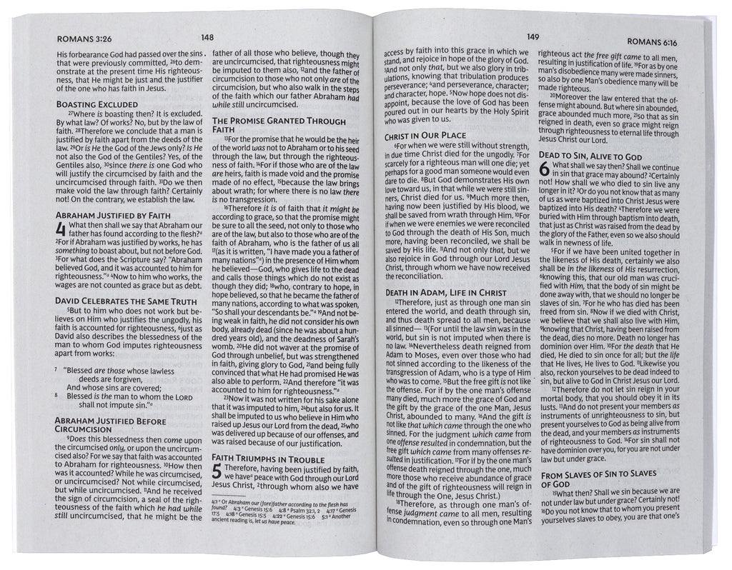 NKJV Large Print Outreach New Testament Bible, highlighting large print and geometric design for better Bible reading experie