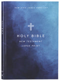 NKJV Large Print Outreach New Testament Bible, Geometric design and large print features for easy reading.