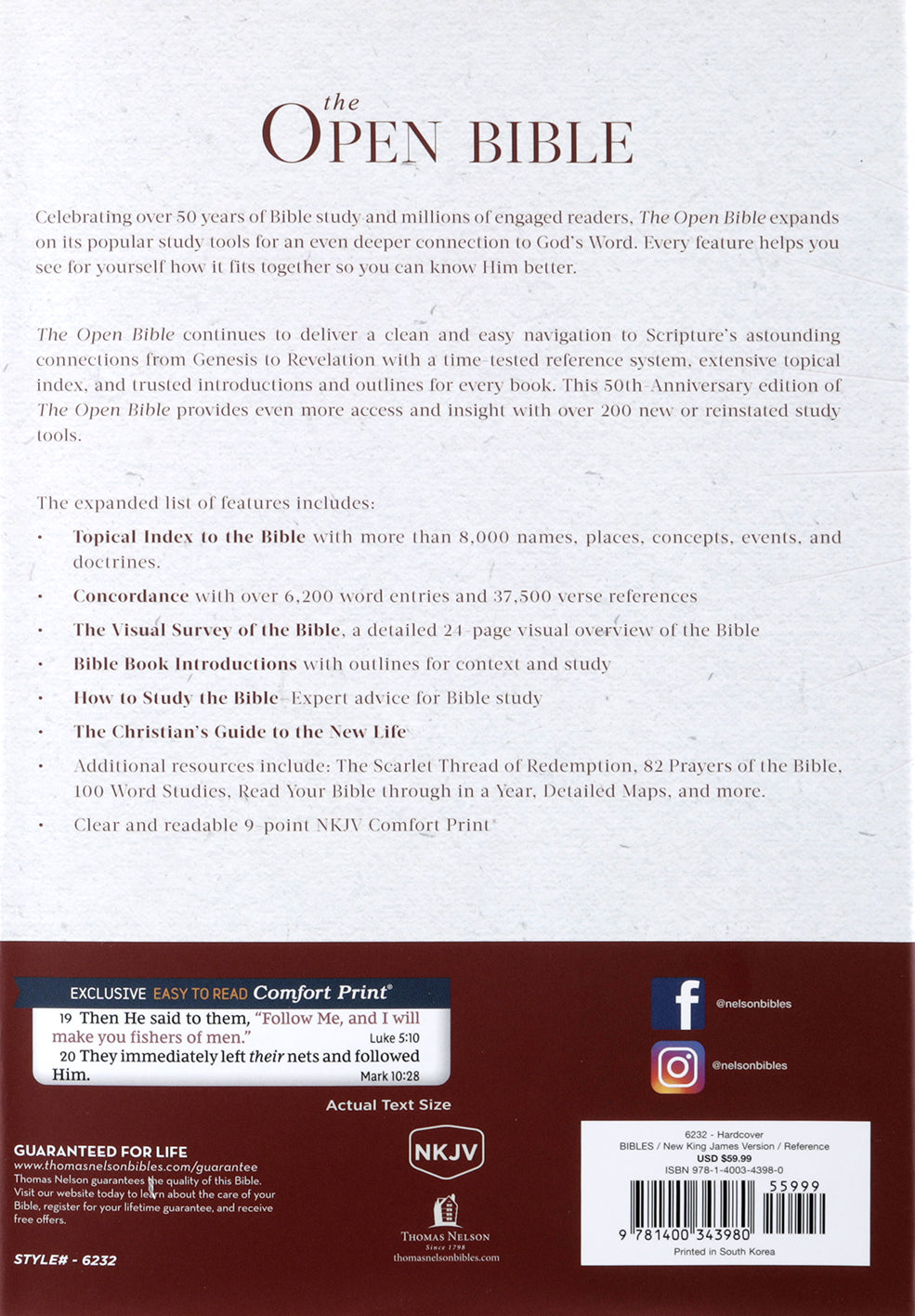 NKJV Open Bible: New King James Version Bible study and application