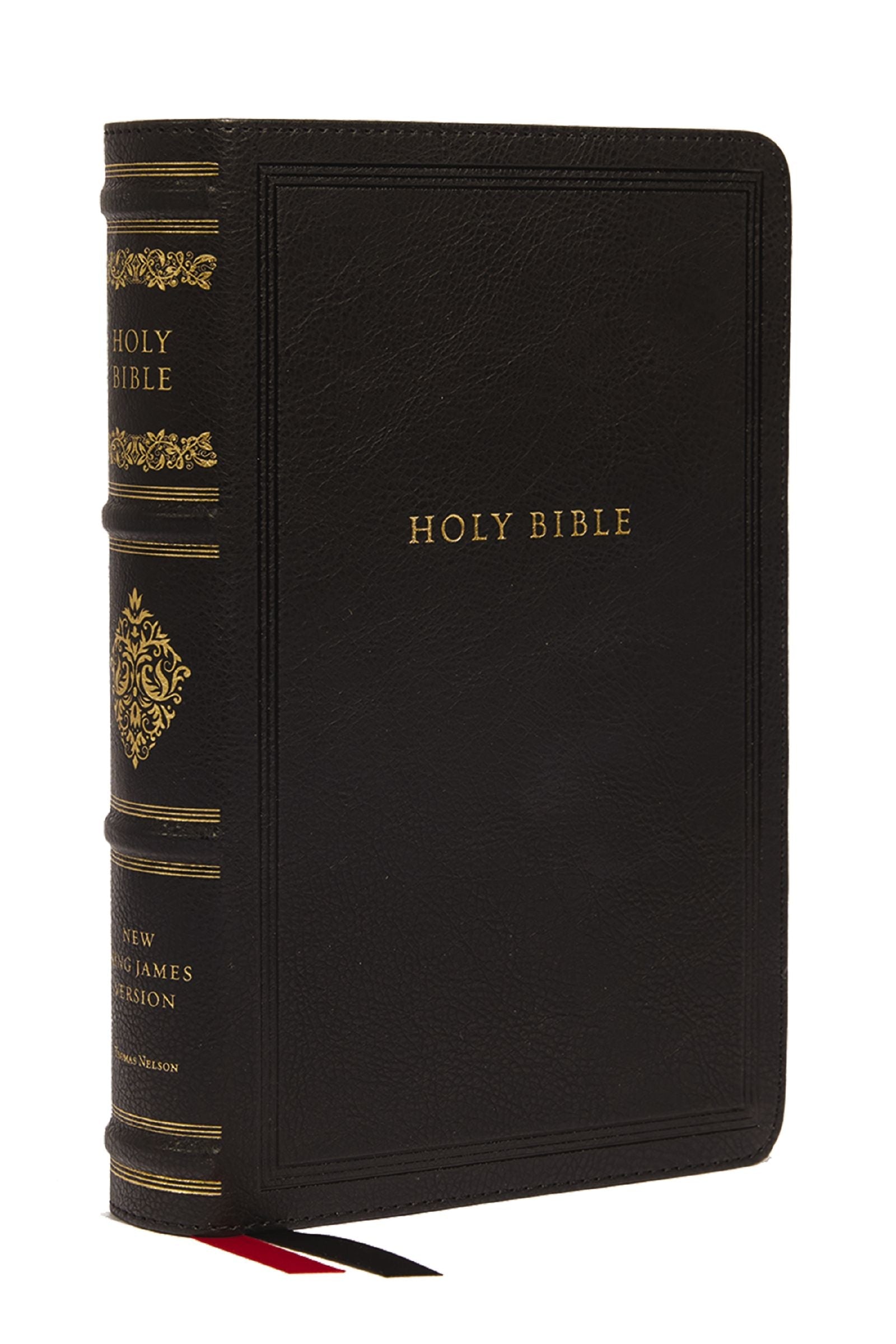 NKJV Large Print Reference Holy Bible Black with Red Letter Edition in the Sovereign Collection