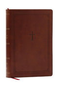 NKJV Giant Print Reference Bible, Brown Red Letter Edition, religious scripture, Bible study