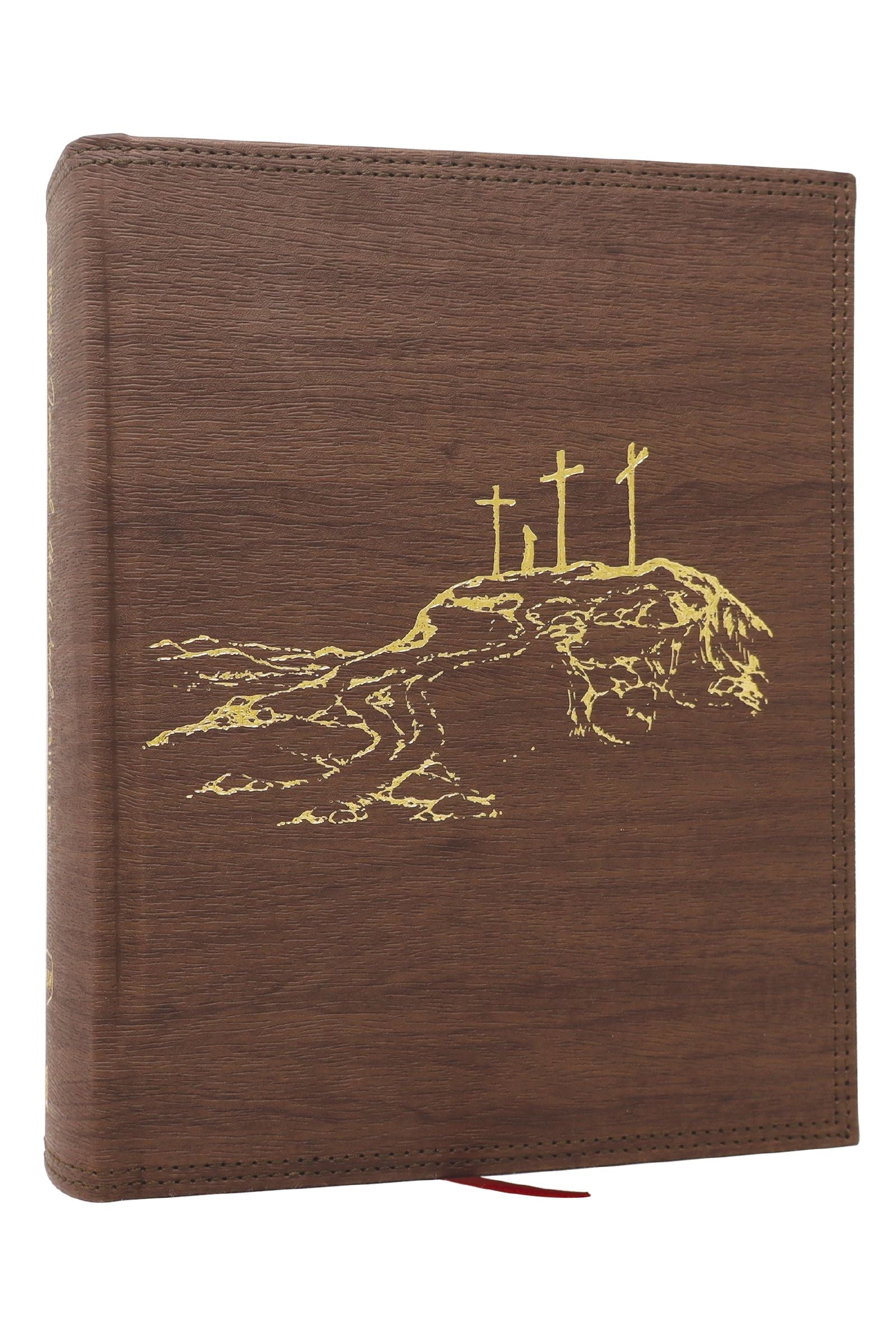 NKJV Journal the Word Bible, Large Print (Brown, Red Letter Edition)