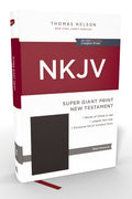 NKJV Super Giant Print New Testament, Red Letter Edition, for easy reading and biblical study.Officially authorized text.
