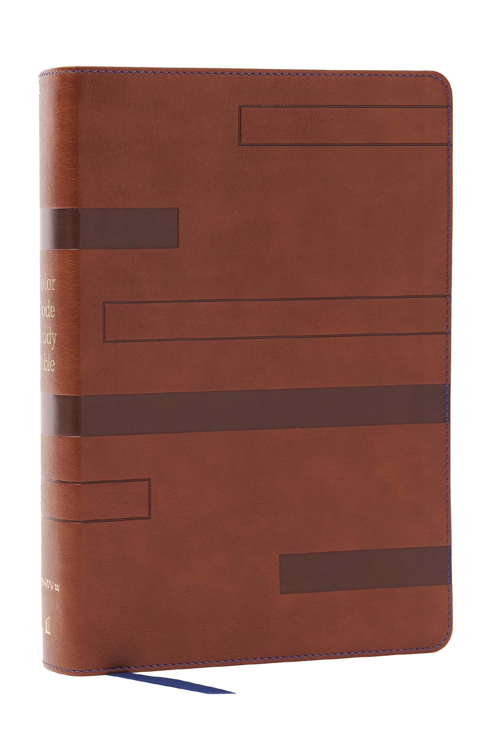 NIV Color Code Study Bible, Brown (Red Letter Edition)